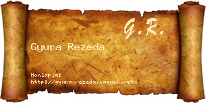 Gyura Rezeda névjegykártya